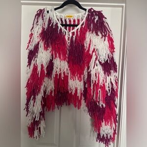 Colorful Fringe Knit Sweater